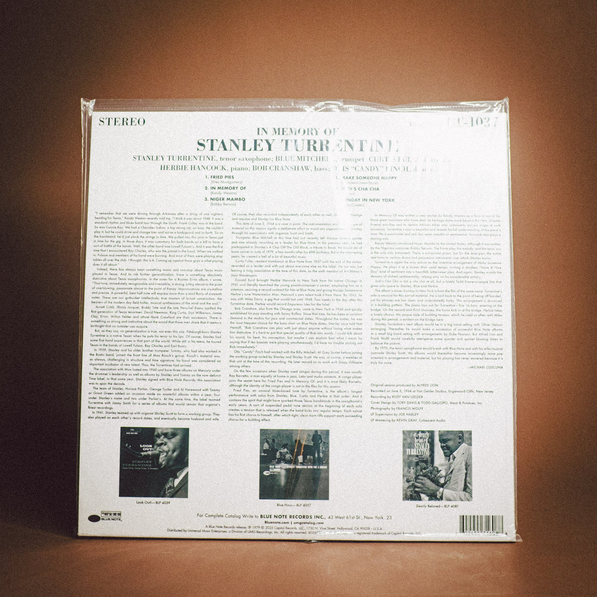 Stanley Turrentine - In Memory Of (Blue Note Tone Poet)