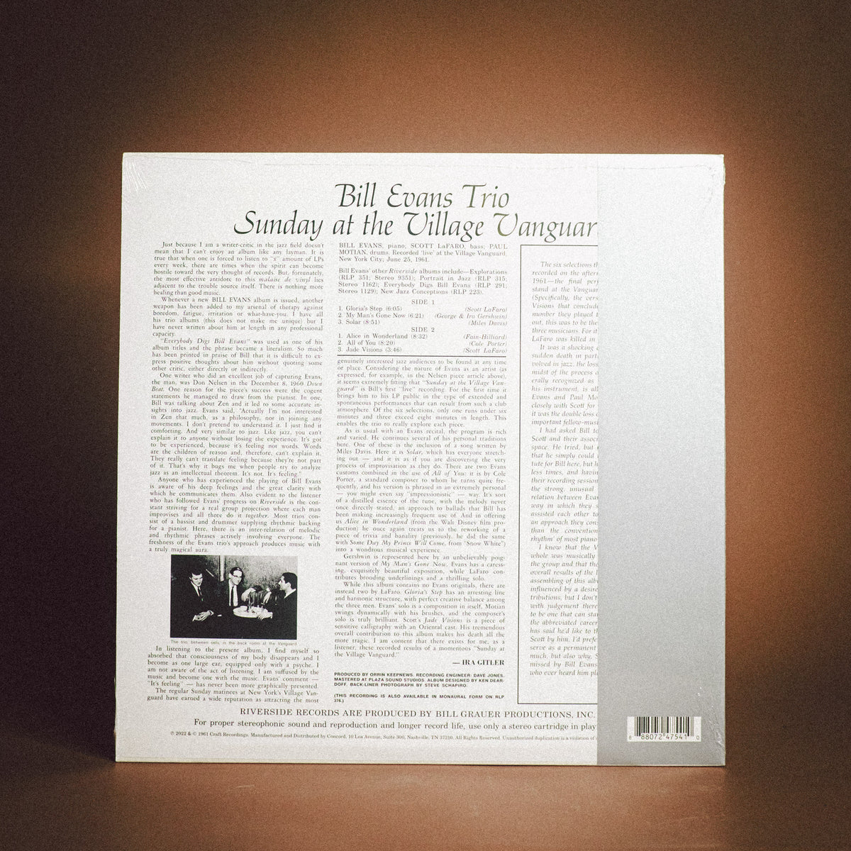 Bill Evans Trio - Sunday At The Village Vanguard (Original Jazz Classics)