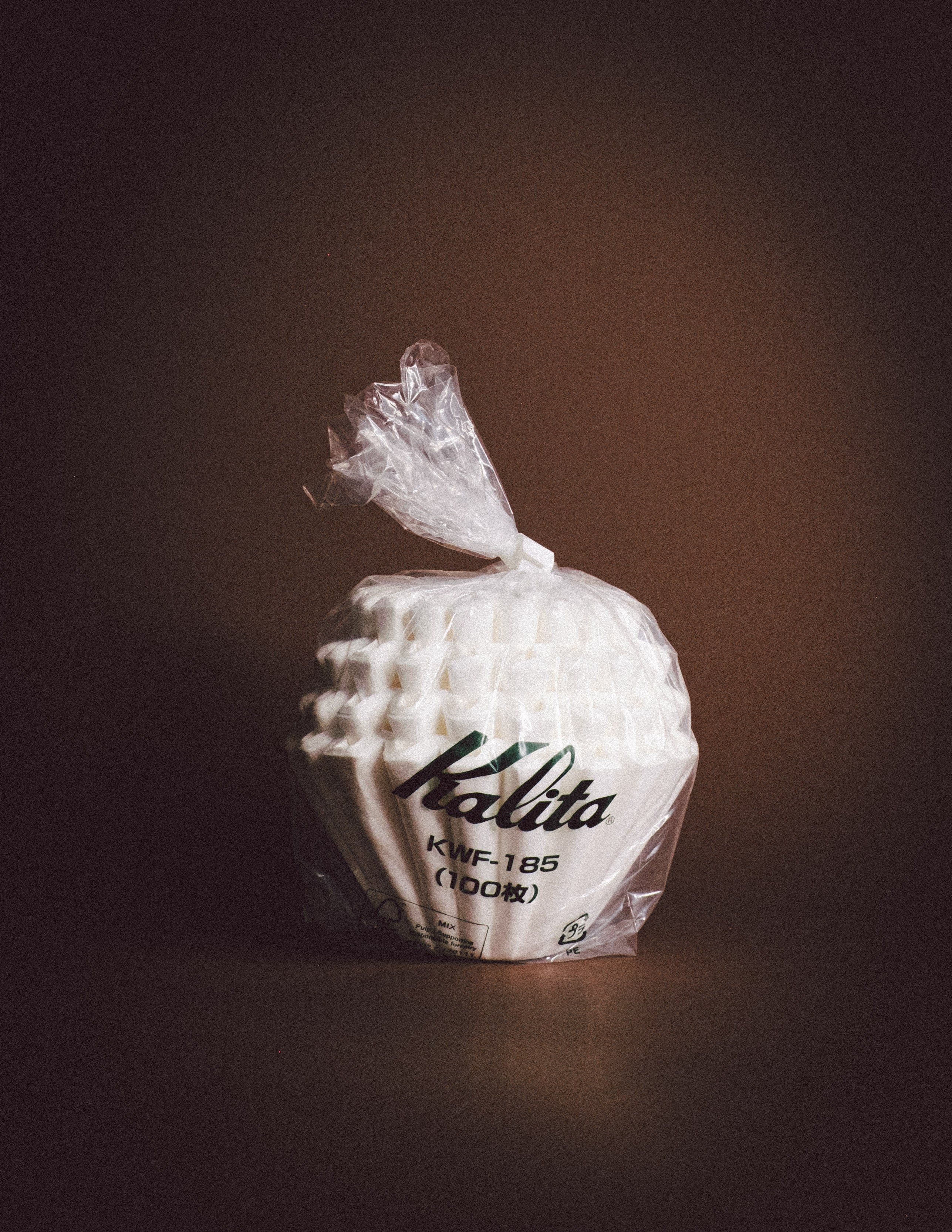 Packaged Coffee Filters with the Kalita brand printed on packaging.