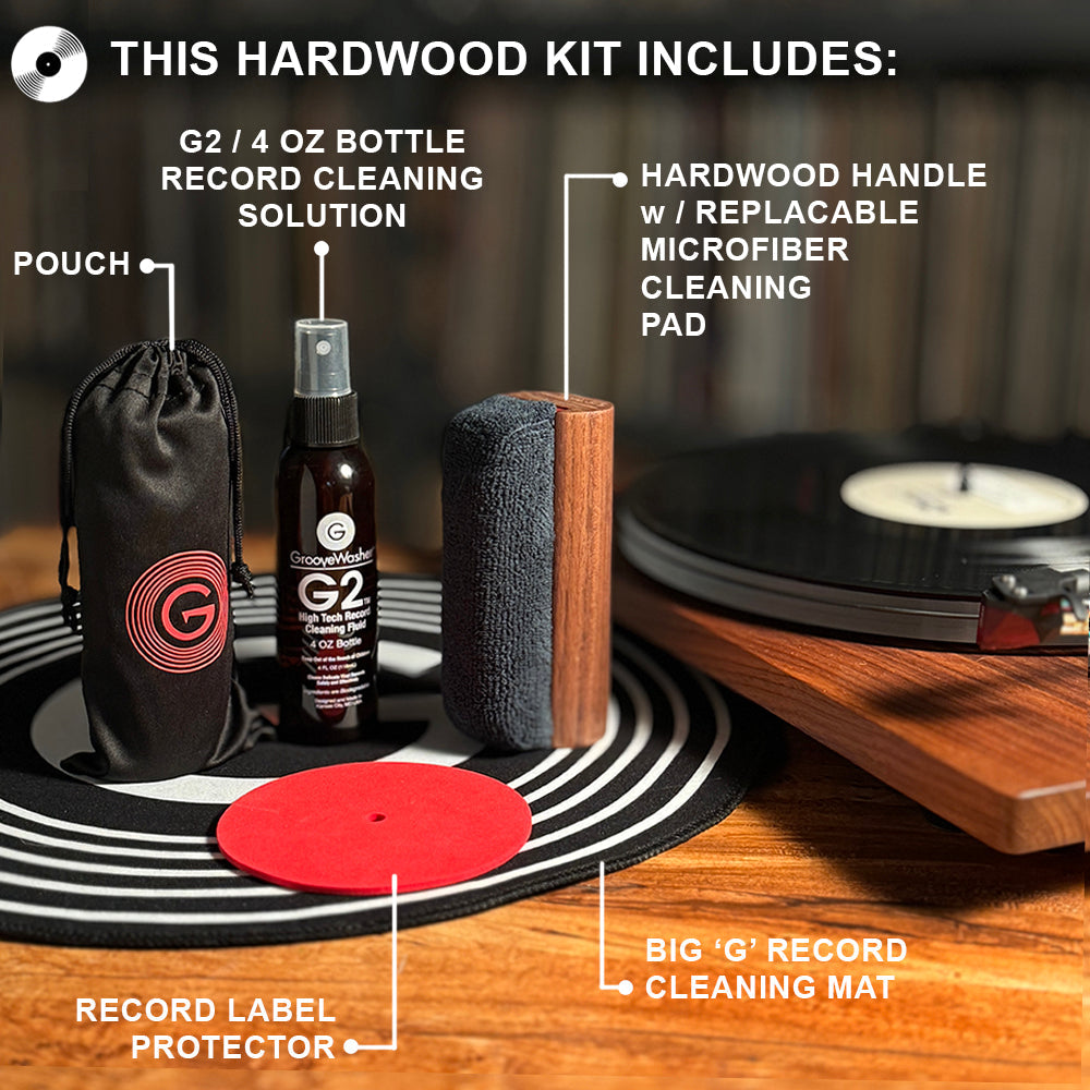Hardwood Record Cleaning Kit